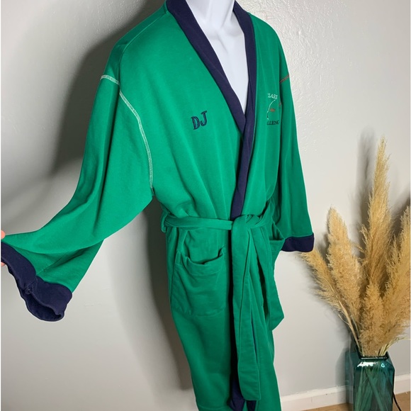 Nautica Other Vintage 9s Nautica Mens Bathrobe Green Sail Boat